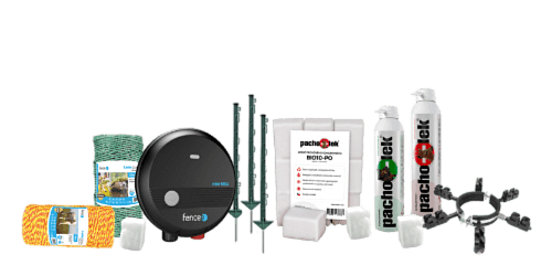 Odour concentrate kits with electric fence
