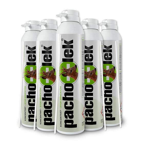 Set of 6 concentrates to protect deer from hay fever