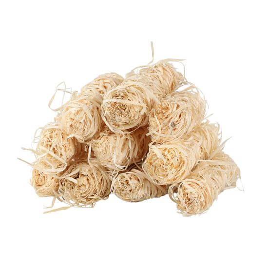 Carrier of scented substance against moles - rolls of wood wool - 10 pcs