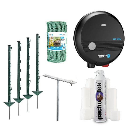 Set odour + electric otter fence - protection of pond, pond, power supply