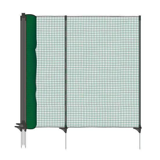 Green universal fencing net with length 25 m, height 90 cm