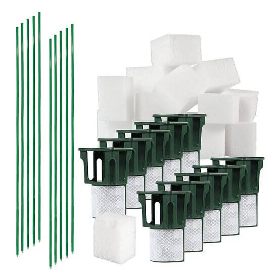 Sada pro instalaci pachového ohradníku proti srážce vozidel se zvěří